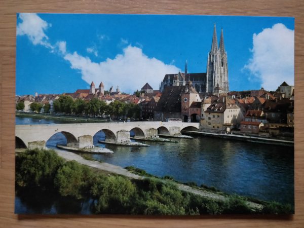 Postcard Regensburg Steinerne Brucke