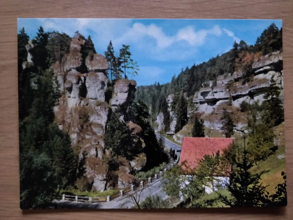 Postcard Felsenpartie bei Schuttersmuhle