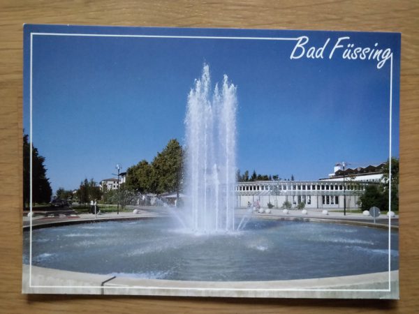 Postcard Bad Fussing Fountain