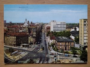 Postcard Karlsruhe Kaiserstrasse