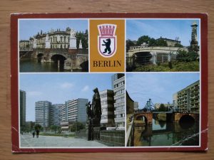 Postcard Berlin Haupstadt der DDR 4 pictures