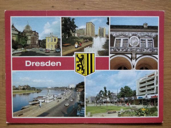 Postcard Dresden 5 pictures
