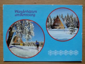 Postcard Wanderhutten am Rennsteig