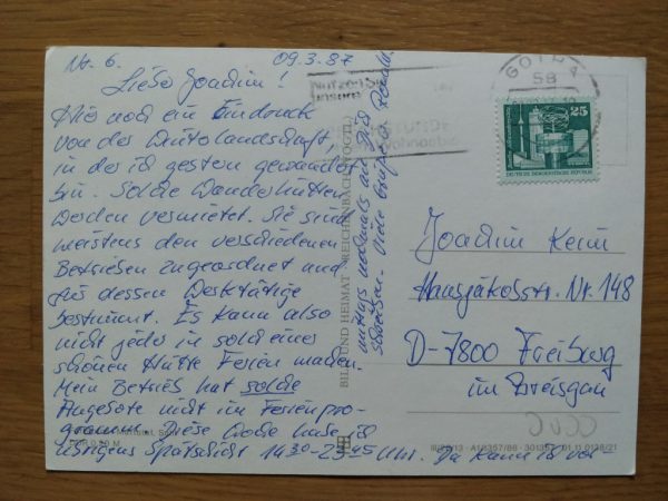 Postcard Wanderhutten am Rennsteig - Image 2