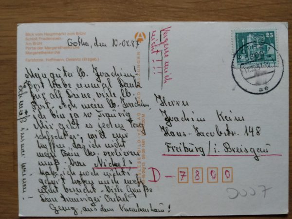 Postcard Gruss aus Gotha - Image 2