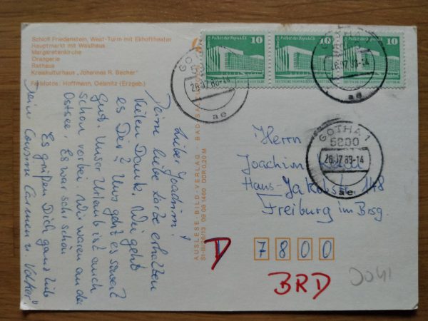 Postcard Gruss aus Gotha 2 - Image 2