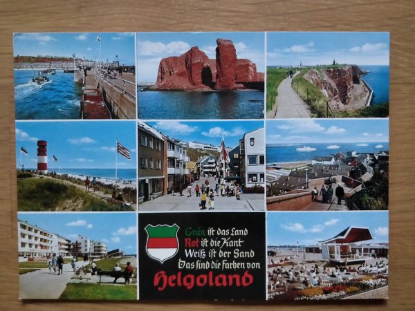 Postcard Helgoland 8 pictures