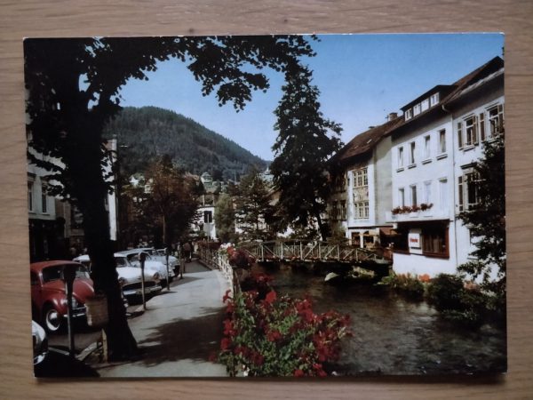 Postcard Wildbad im Schwarzwald An der Enz