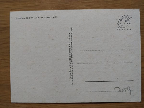 Postcard Staatsbad Schwarzwald - Image 2