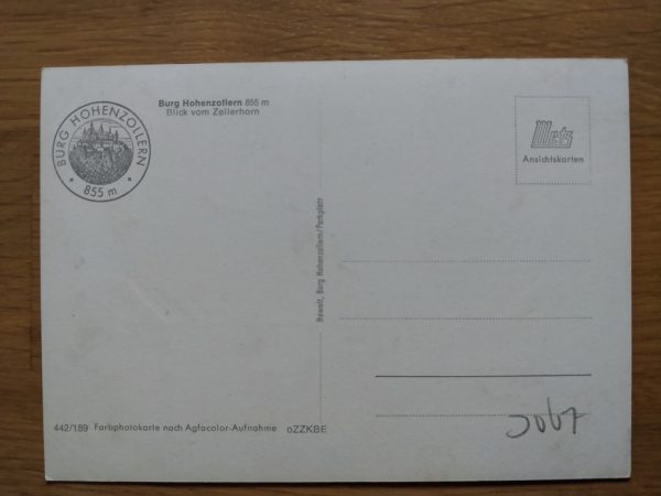Postcard Zetterhorn Burg - Image 2