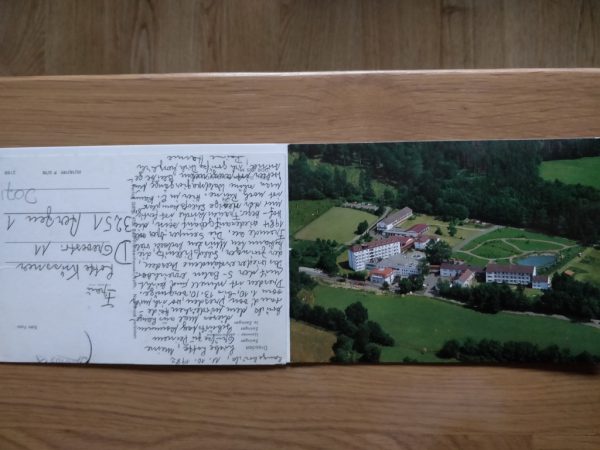 Postcard wide Luftkurort Neukirchen