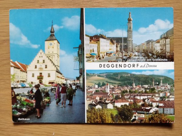 Postcard Deggendorf 3 pictures