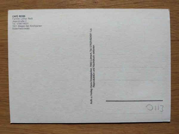 Postcard Cafe Reiss Stegen - Image 2