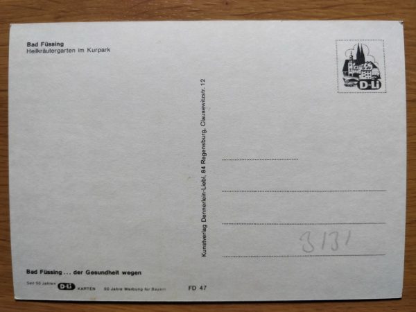 Postcard Bad Fussing mit Heilkrautergarten - Image 2