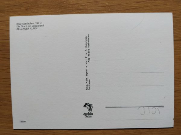 Postcard Allgauer Alpen Sonthofen - Image 2