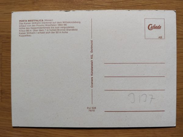 Postcard Barkhausen Porta Westfalia - Image 2