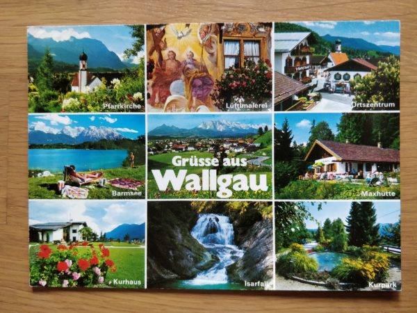 Postcard grusse aus Wallgau