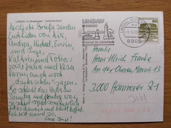 Postcard Lindau im Bodensee Hafeneinfart - Image 2