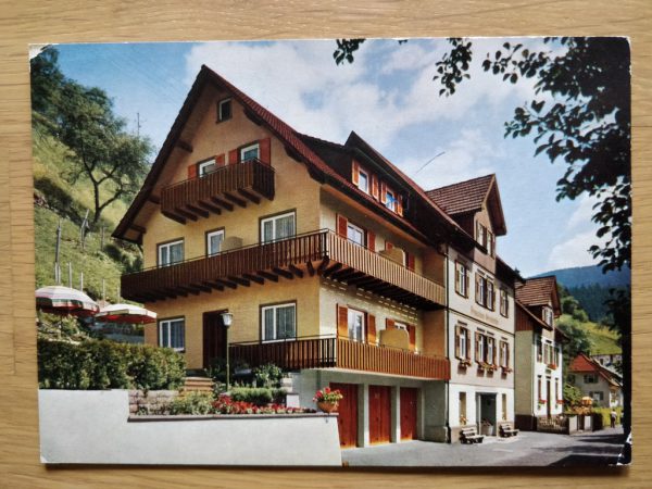 Postcard Pension Oesterle Schwarzwald