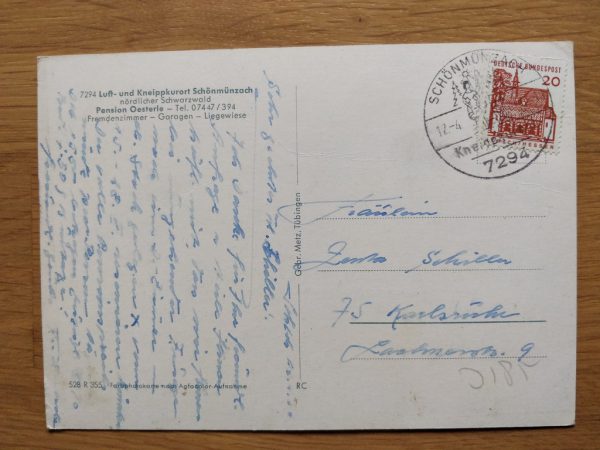 Postcard Pension Oesterle Schwarzwald - Image 2