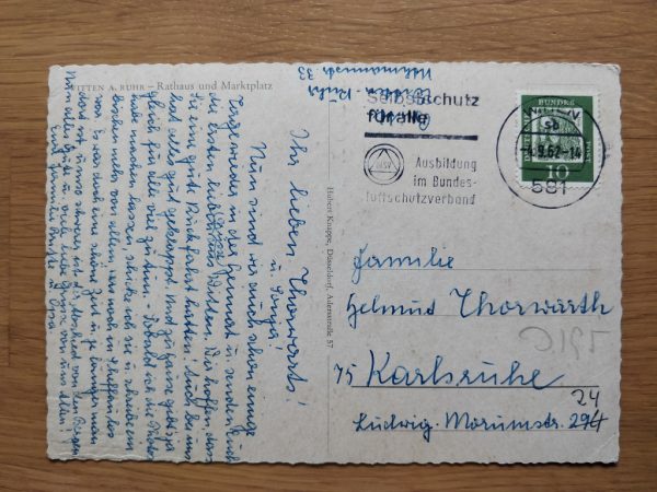 Postcard Witten Rathaus - Image 2