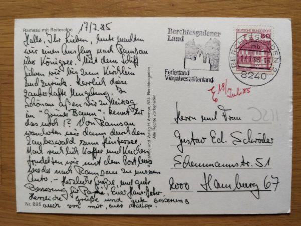 Postcard Ramsau mit Reiteraple 895 - Image 2