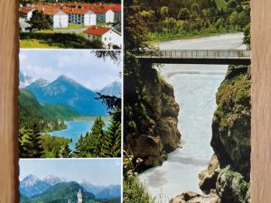 Postcard Lechfall Allgau