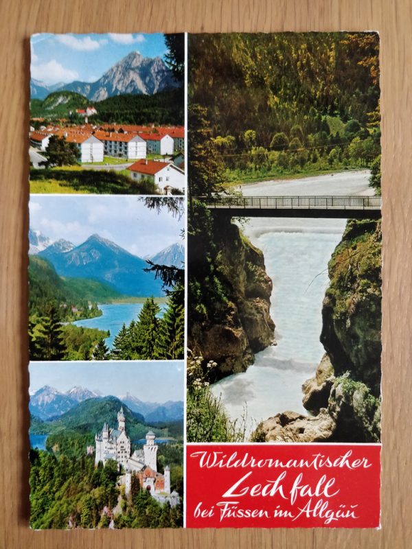 Postcard Lechfall Allgau