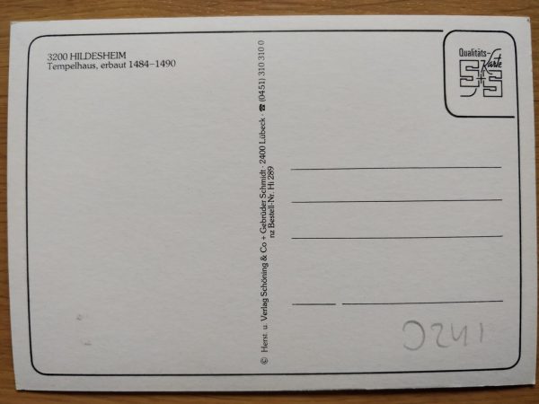 Postcard Hildesheim Tempelhaus - Image 2