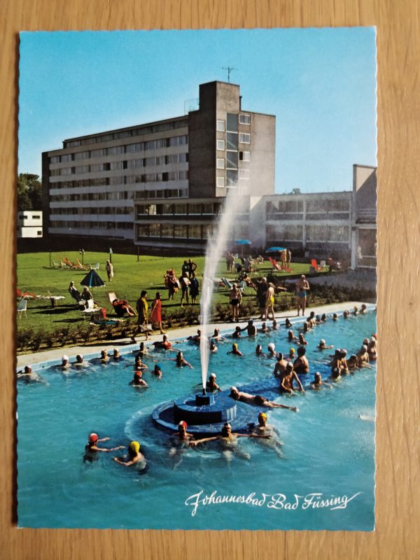 Postcard Johannesbad Bad Fussing