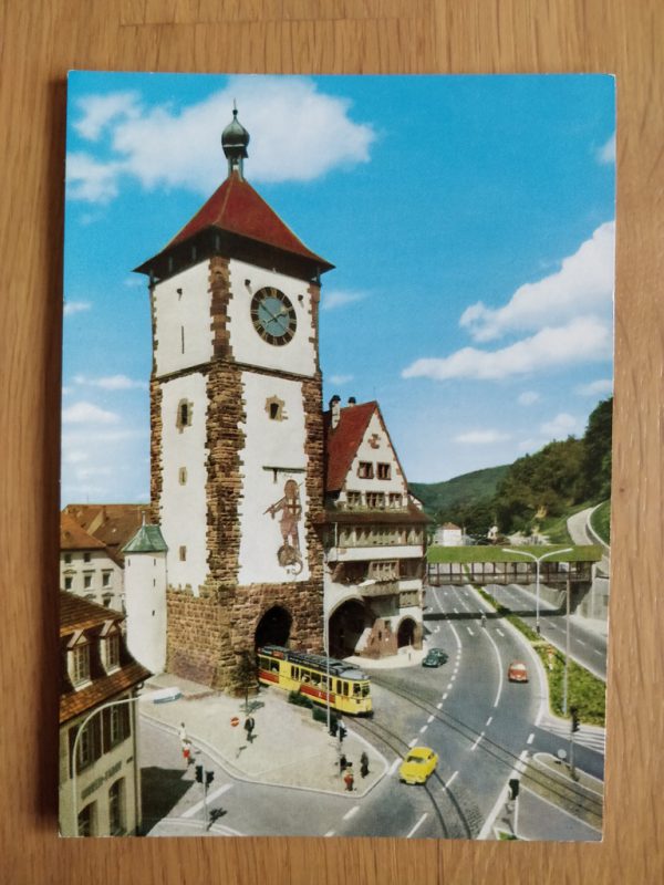 Postcard Freiburg Schwabentor