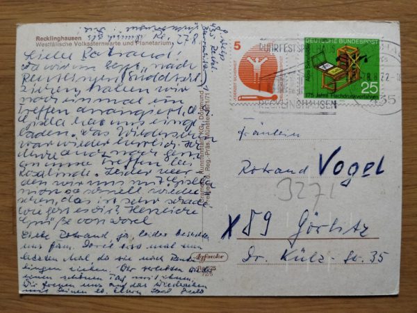 Postcard Recklinghausen Planetarium - Image 2