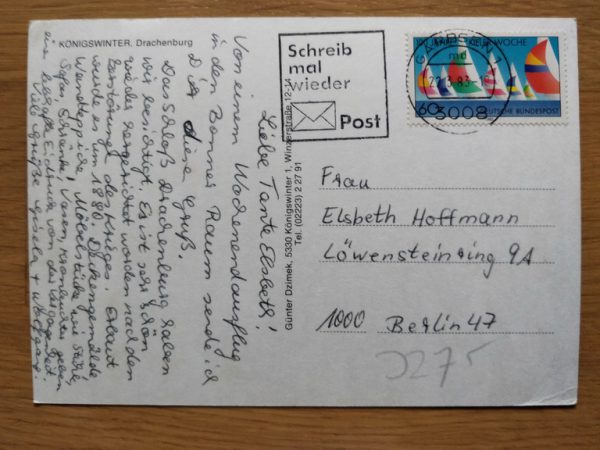 Postcard Konigswinter Drachenburg - Image 2