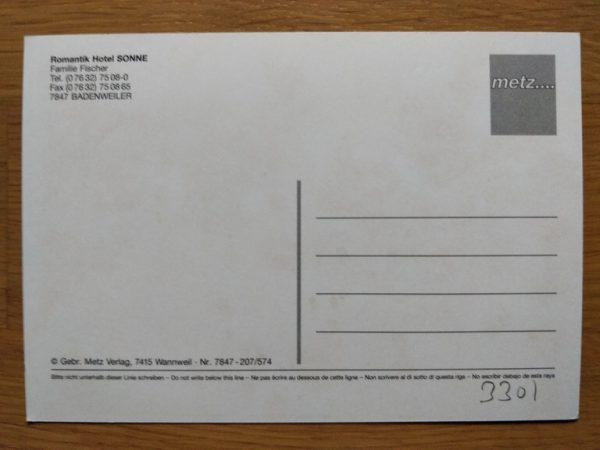 Postcard Hotel Sonne Badenweiler - Image 2