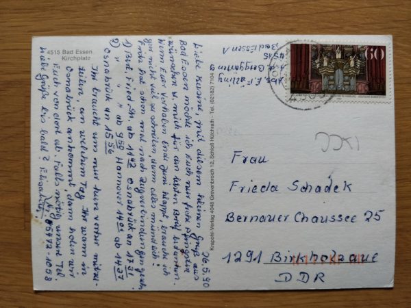 Postcard Bad Essen Kirchplatz - Image 2