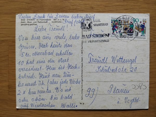 Postcard Gruss aus Bad Steben - Image 2