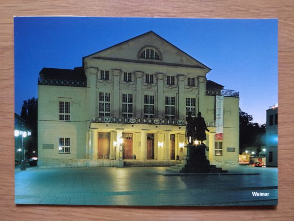 Postcard Weimar Nationaltheater