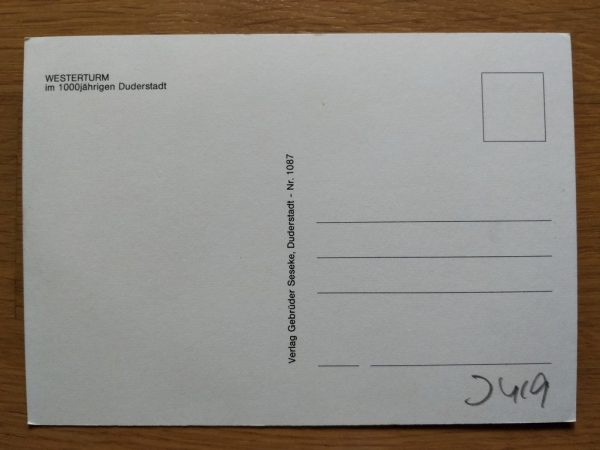 Postcard Duderstadt Westerturm - Image 2