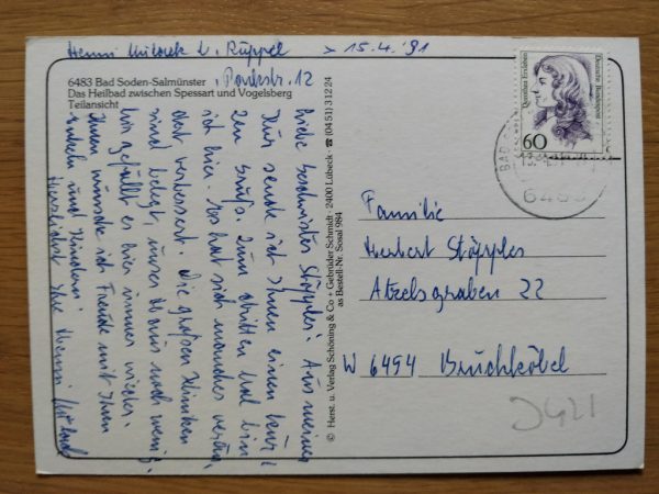 Postcard Bad Soden Salmunster - Image 2