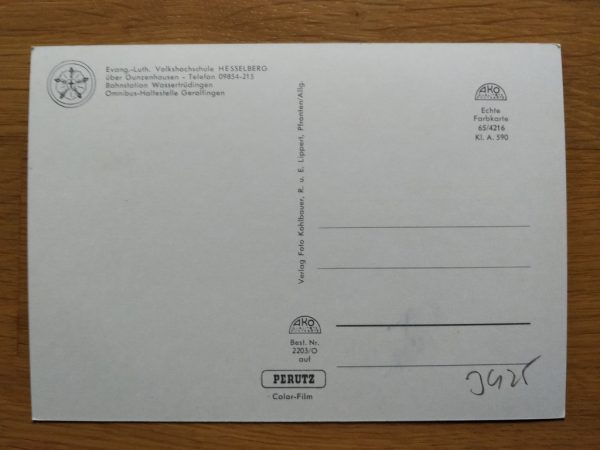 Postcard Schule Hesselberg - Image 2
