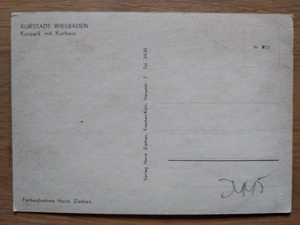 Postcard Kurstadt Wiesbaden - Image 2