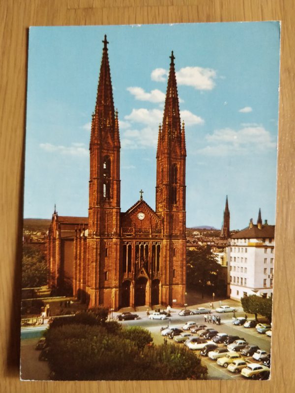 Postcard Bonifatius Kirche Wiesbaden