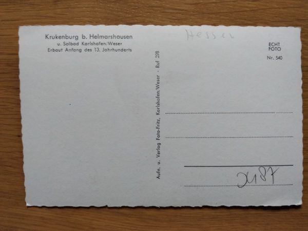 Postcard Krukenburg Karlshafen - Image 2