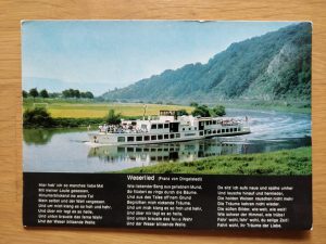Postcard Boat Weserlied