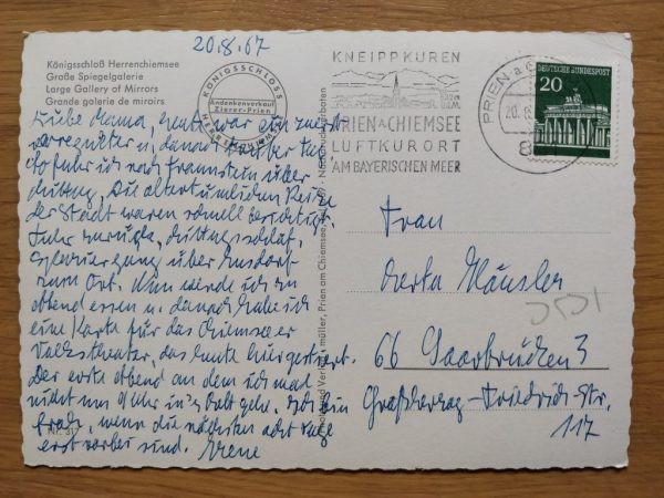 Postcard Konigsschloss Herrenchiemsee - Image 2