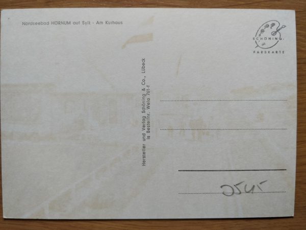 Postcard Nordseebad Hornum auf Sylt am Kurhaus - Image 2