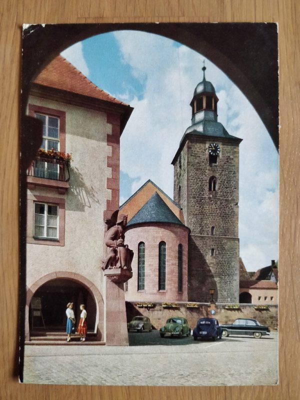 Postcard Der Kaiser am Rathaus am Trifels