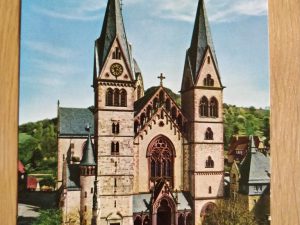 Postcard Heppenheim Bergstrasse Peterskirche