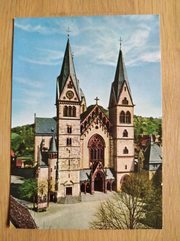 Postcard Heppenheim Bergstrasse Peterskirche