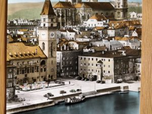 Postcard Passau Donau Rathaus und Dom